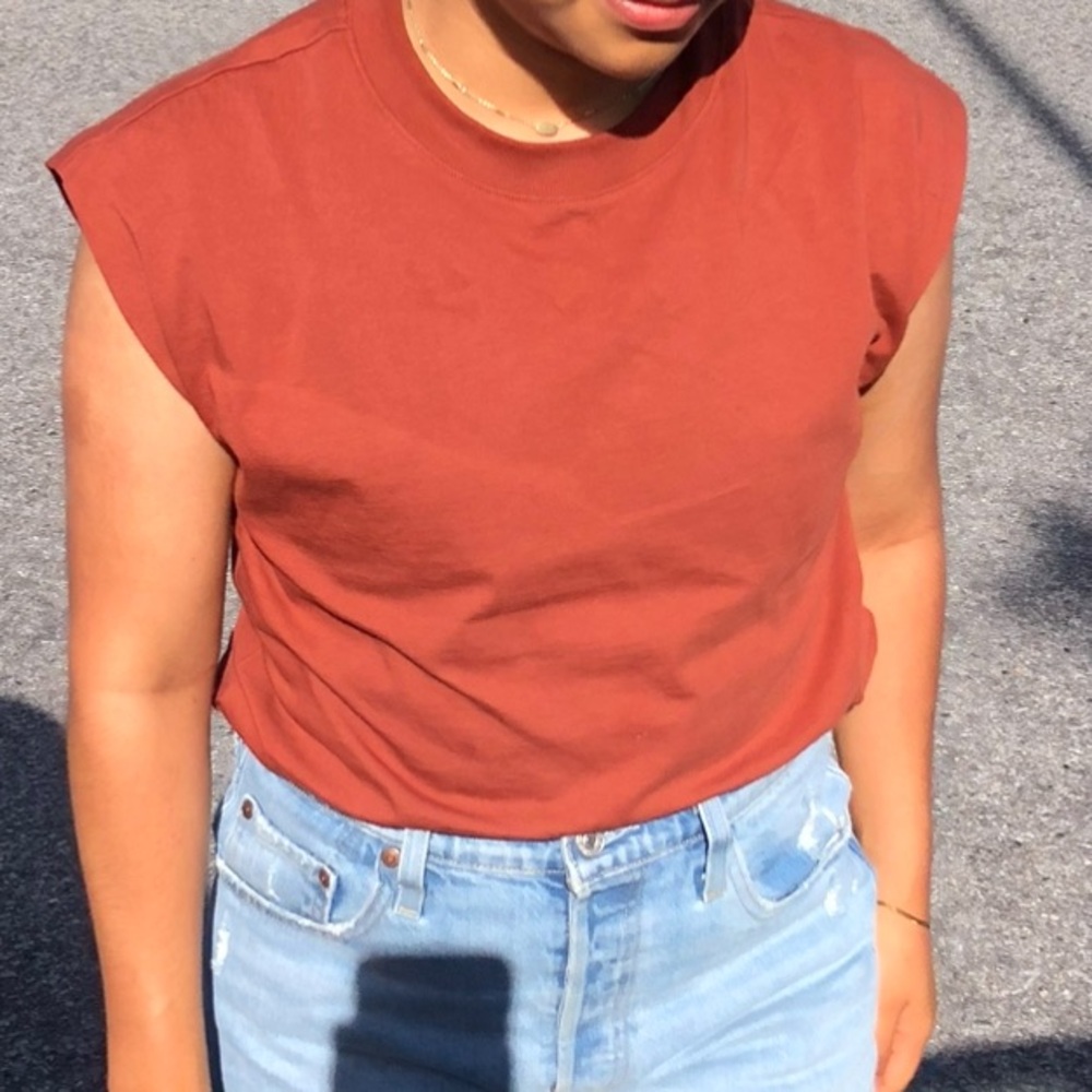Gap Rust Red/Burnt Orange Muscle Top